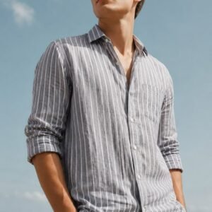 Premium Grey Summer Casual Shirt