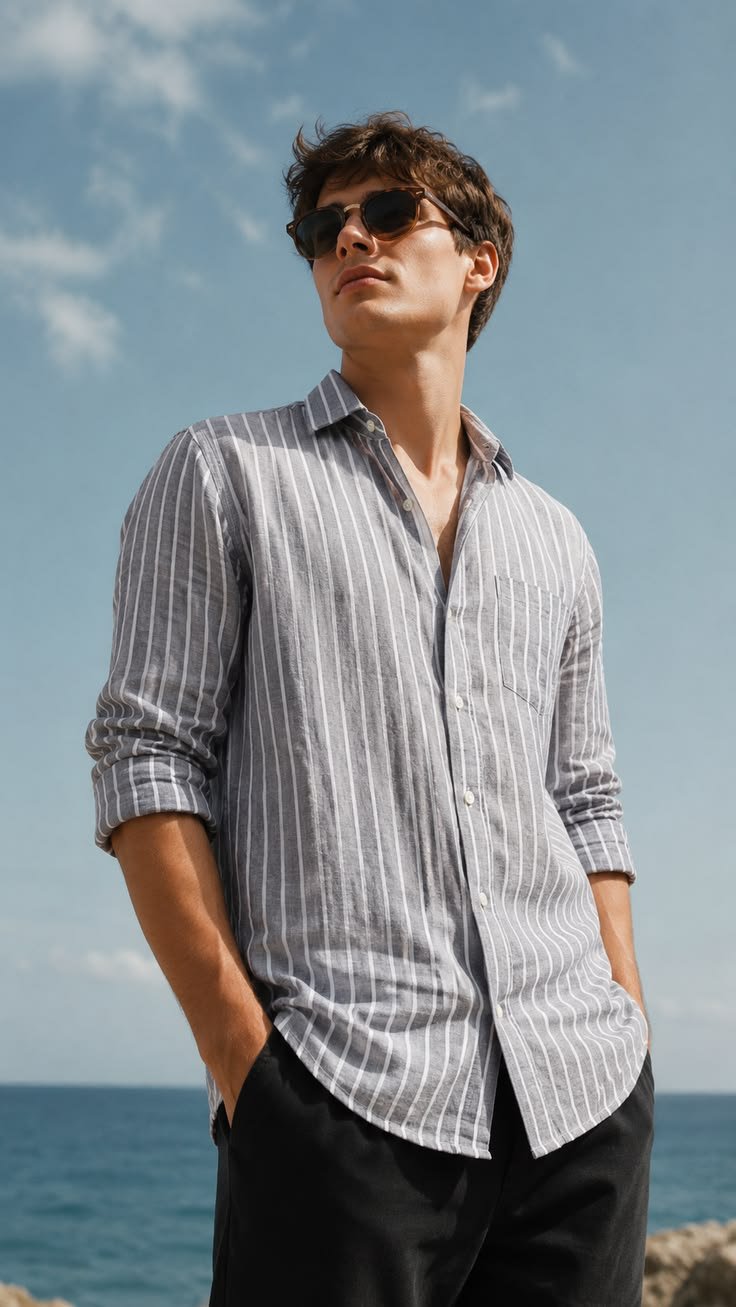 Summer Stripe Shirt Collection ☀️🖤